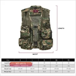 Летний жилет для рыбалки с карманами, водонепроницаемый, быстросохнущий