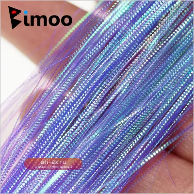 5pack Gliss Glow Flashbou Strands Fish Scales Flash Bucktail Spinnerbait Fishing Lure