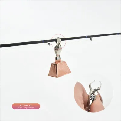 20 шт. колокольчиков для удочек с зажимом, сигнализатор поклёвки для рыбалки на озёрах, реках, водохранилищах, в солёной и пресной воде