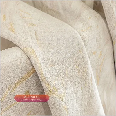 Шторы Chenier "Французский шик" Blackout, кремовые, для спальни и гостиной, премиум, стиль легкой роскоши