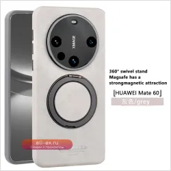 Чехол Jinduka для Huawei Mate 70/60 Pro с магнитной зарядкой, поворотным держателем и металлической подставкой