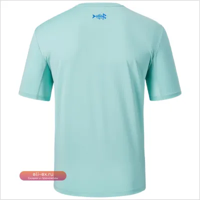 Футболка с коротким рукавом Bassdash UPF 50+ с карманом для защиты от солнца