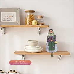 Куколка Кухонная Ведьма, Вышитая Вручную, Очаровательный Талисман Удачи, Подарок для Друзей и Семьи