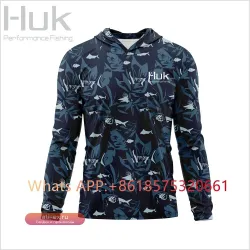 Футболка с длинным рукавом HUK Gear для рыбалки с защитой от солнца