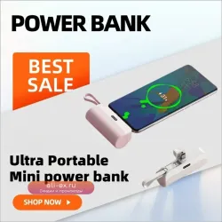 Портативный аккумулятор 10000mAh Pocket Wireless Capsule