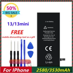 Аккумулятор 2580/3530mAh для iPhone 13/13 mini: замена Li-ion батареи