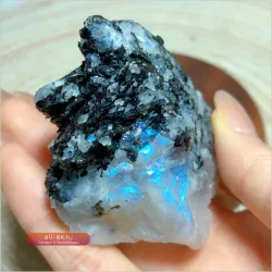 Сырой Белый Лунный Камень для Энергетического Исцеления и Декора