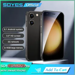 SOYES XS20 Pro 3.0" Мини-смартфон, 2GB RAM, 16GB ROM, Android 8.1, Dual SIM, Wi-Fi, GPS, 3G