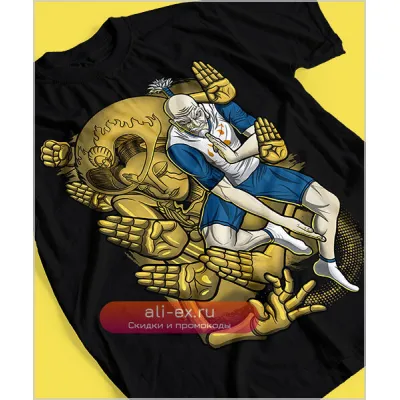 Футболка унисекс Hunter x Hunter "Айзек Нетеро" хлопковая аниме