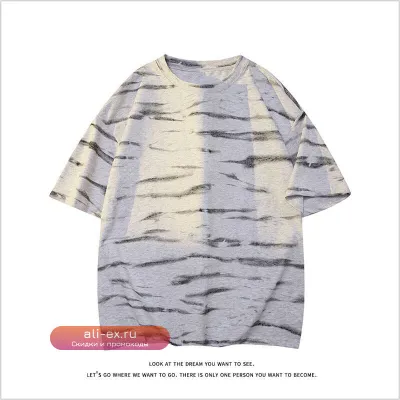 Футболка унисекс с принтом тай-дай в стиле ретро