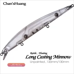 Воблер Chan'sHuang 20 шт. неокрашенный Плавающий Раттлин для рыбалки DIY