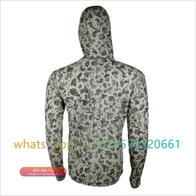 Мужская рубашка для рыбалки с длинным рукавом и защитой от УФ