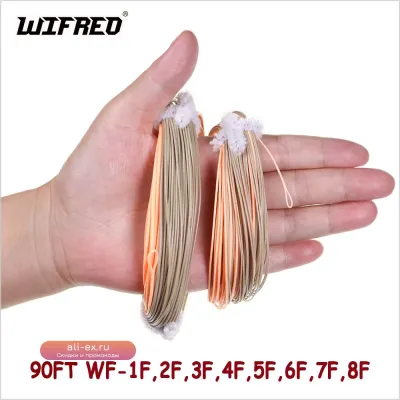 Wifreo WF-1F~8F одноручная спиннинговая леска для нахлыста, плавающая, с головкой Forward Shooting, двойной цвет, сварные петли