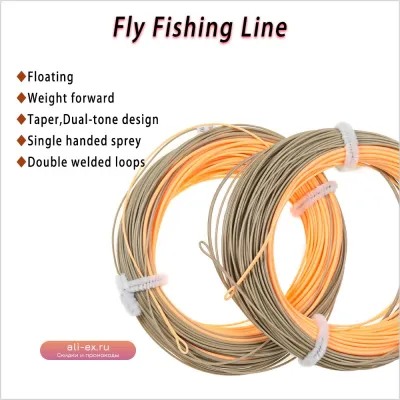 Wifreo WF-1F~8F одноручная спиннинговая леска для нахлыста, плавающая, с головкой Forward Shooting, двойной цвет, сварные петли