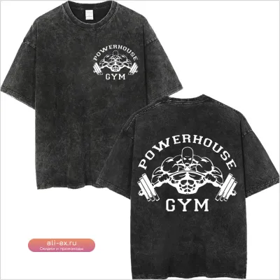 Футболка Powerhouse Gym с двусторонним принтом