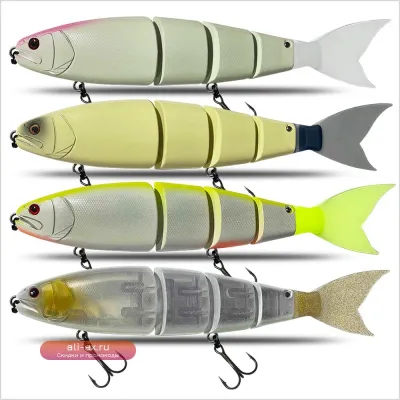 Гигантская составная приманка для крупной щуки и басса, 245 мм, плавающая/тонущая, 19 цветов