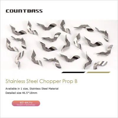 Вращающиеся лепестки Countbass 50 шт. для спиннинга, компоненты для самодельных приманок