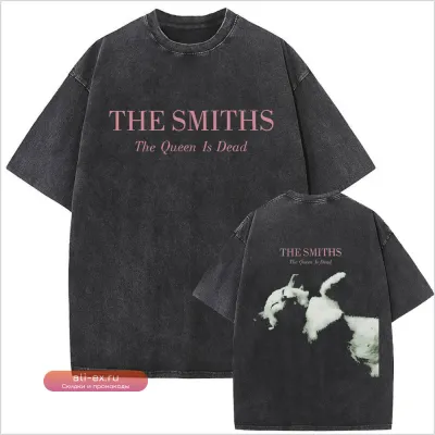 Футболка The Smiths "The Queen Is Dead" в стиле ретро, унисекс