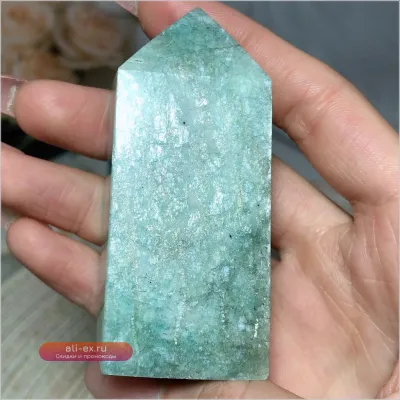 Башня из натурального амазонита, высококачественный камень для исцеления и медитации