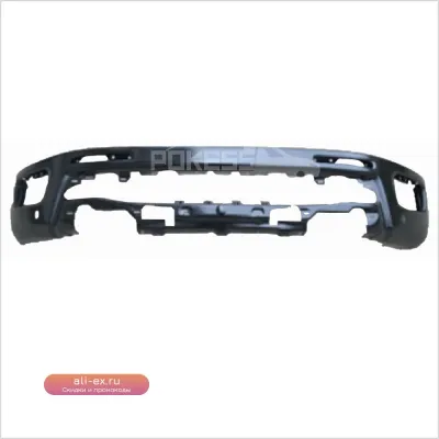 Передний бампер Ford Ranger 2019+ черный металлический