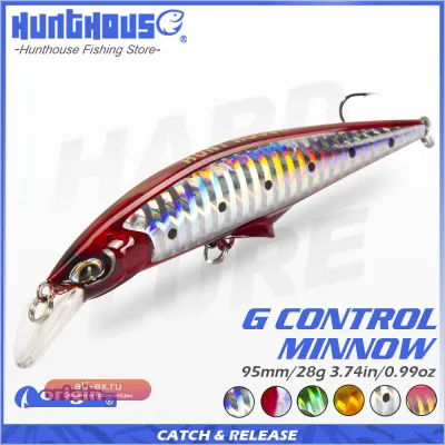 Спиннинговая приманка Hunthouse G-control Minnow тонущая 95/120мм 28/41г