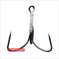 Крючки тройные из углеродистой стали Super Sharp для морской троллинговой рыбалки