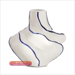 Креативная керамическая ваза для декоративных сухоцветов и композиций, арт-объект для гостиной