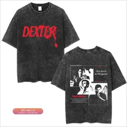 Vintage футболка "Декстер: Дьявол в обличье" в стиле 90-х, унисекс, хлопок