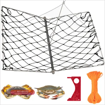 Складная сачок-ловушка для крабов, раков и креветок