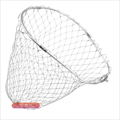 Складная рыболовная сеть SANLIKE с алюминиевой овальной рамой и нейлоновой сеткой