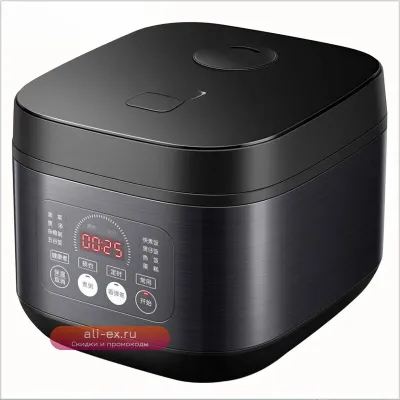 Мультиварка-рисоварка 5 л, умная, круглая, на 3-4 человека