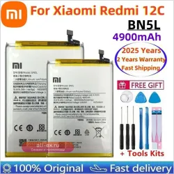 Аккумулятор BN5L для Xiaomi Redmi 12C 100% оригинал 2025 года + бесплатные инструменты