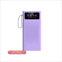 Портативный Power Bank 10000 мАч с быстрой зарядкой для iPhone, iPad, Android (2 шт.)