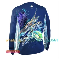 Футболка для рыбалки Aquaflage мужская с длинным рукавом, вентилируемая, защита от УФ, дышащая, 2023