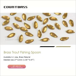 Заготовки для спиннинговых приманок Countbass 50 шт. латунь, размер 3/32 унции, для ловли лосося и окуня