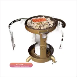 Портативный угольный гриль-барбекю