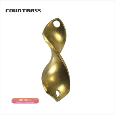 Заготовки для блесен COUNTBASS из латуни, 50 шт., 2.3г и 3.3г, для ловли лосося, форели, басса, щуки