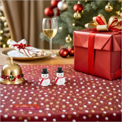 Набор 100 мини-фигурок снеговиков из смолы для новогоднего декора и поделок