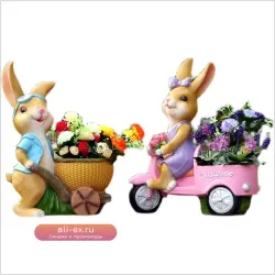 Креативная садовая скульптура из смолы "Мультяшный гигант" для суккулентов