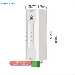 NE2-D11P: RS485 ModBus шлюз/конвертер CDEBYTE с MQTT и гальванической развязкой