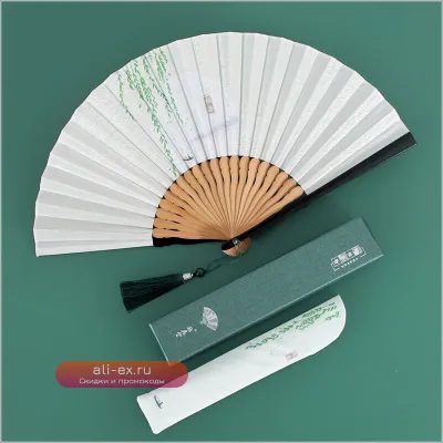 Портативный бамбуковый складной веер "24 Солнечных Сезона", женский, для дома и подарков