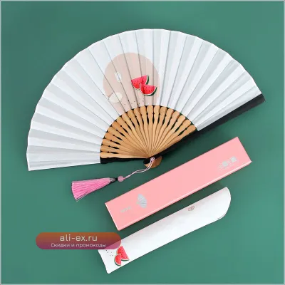 Портативный бамбуковый складной веер "24 Солнечных Сезона", женский, для дома и подарков