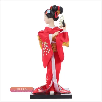 Японские гейши настольные деревянные статуэтки для интерьера и офиса