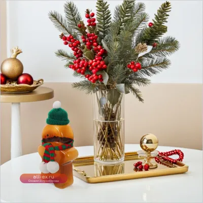 Бутылка для напитков "Пряничный человечек" пластиковая пустая с крышкой