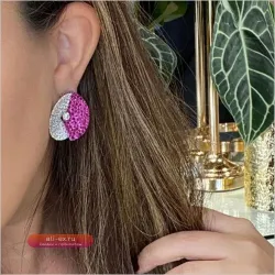 Серьги Missvikki Luxury Round Shiny Romantic