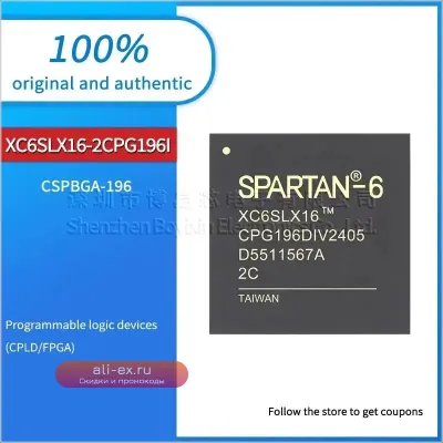 Микросхема XC6SLX16-2CPG196I/C в черном корпусе PC