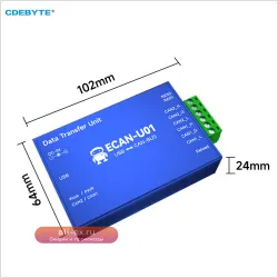 CANalyzer ECAN-U01: Отладчик CAN 2.0, преобразователь USB-CAN, анализатор шины, двусторонний изоляционный трансивер