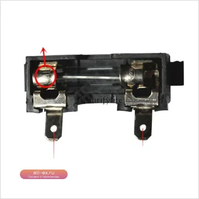 Предохранитель для микроволновой печи T8A 250V 8A (6x30mm) с держателем