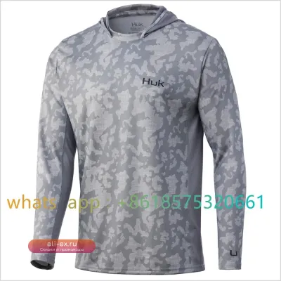 Мужская футболка для рыбалки Huk Icon X с длинным рукавом и защитой от УФ