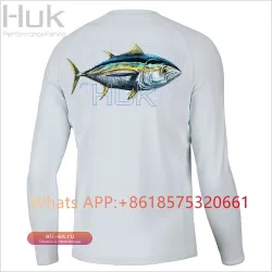 Футболка HUK с длинным рукавом для рыбалки и защиты от солнца UPF 50+